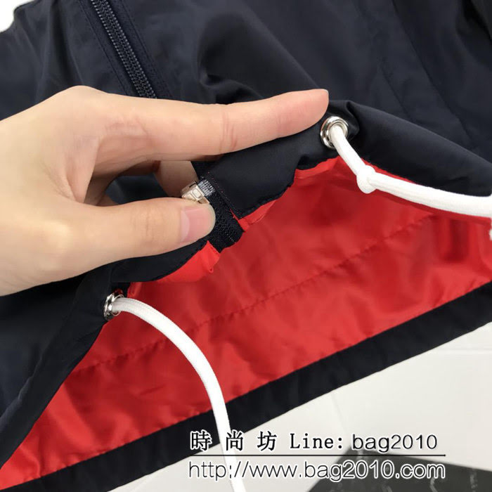 GUCCI古馳 18秋冬新款 鹿晗同款 拼色連帽夾克棉服 情侶款 ydi1745